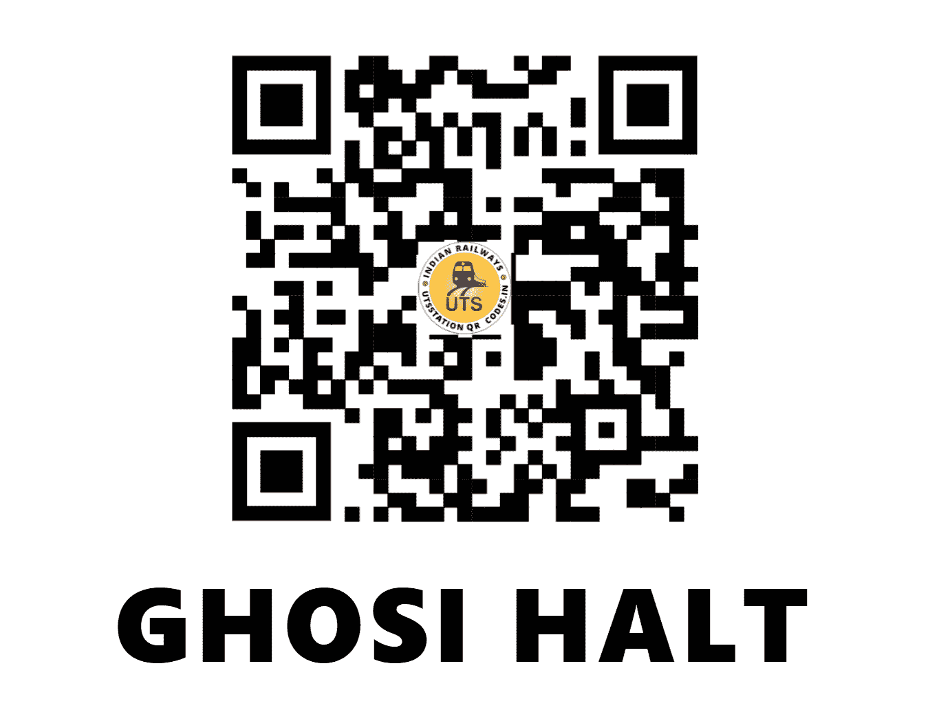 UTS QR Code for GHOSI HALT - GSI (NE - UTTAR PRADESH)
